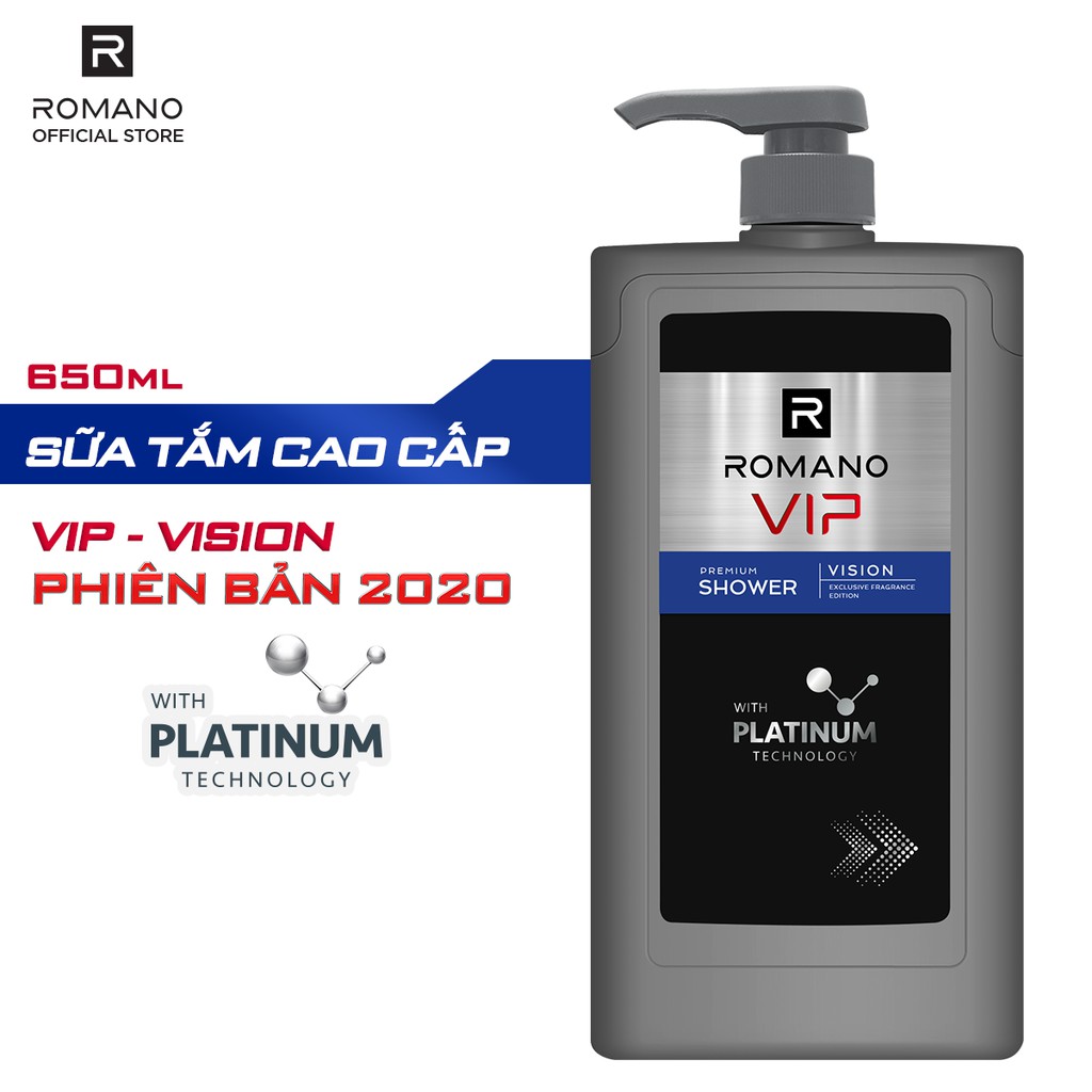  Sữa tắm cao cấp Romano Vip 650g Vision